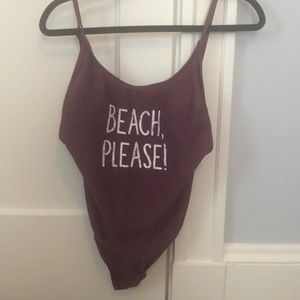 Full piece bathing suit